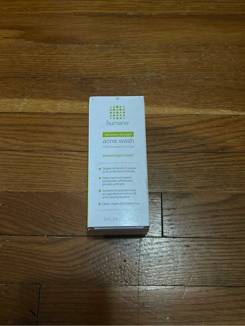 Humane Maximum-Strength Acne Wash 10% Benzoyl Peroxide - White